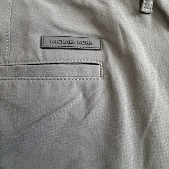 Michael Kors Light Gray Flat Front Shorts - Picture 4 of 5